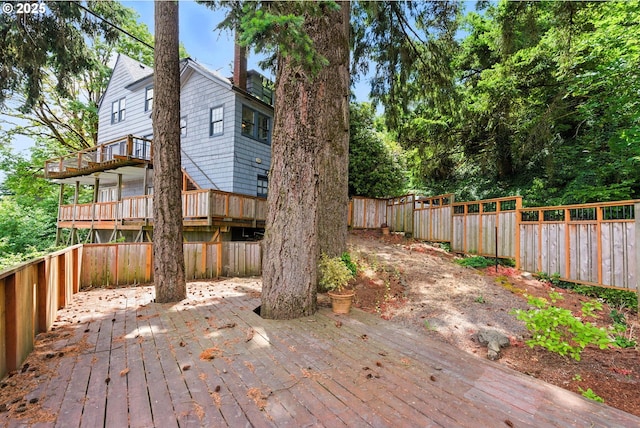 368 NW Lomita Ter, Portland, OR 97210 - wooden deck featuring a fenced backyard