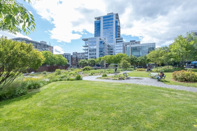 1255 NW 9th Ave Unit 508, Portland, OR 97209 - surrounding community with a yard and a city view
