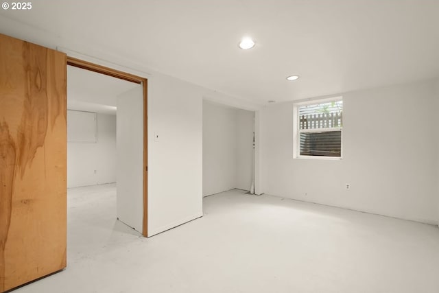 5005 NE Flanders St, Portland, OR 97213 - unfurnished room featuring concrete flooring and recessed lighting
