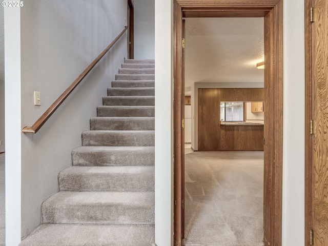 stairs with carpet