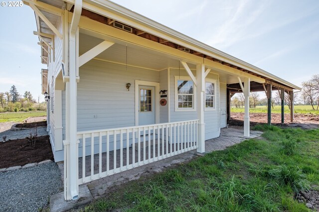 38588 Goar Rd, Scio, OR 97374 - view of patio / terrace with covered porch