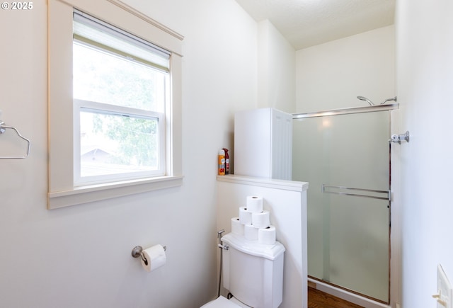 215 W 9th St, The Dalles, OR 97058 - full bathroom featuring a stall shower and toilet