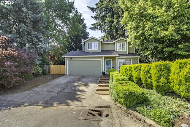 4422 SW Appletree Pl, Beaverton, OR 97078 - traditional-style home featuring concrete driveway and an attached garage