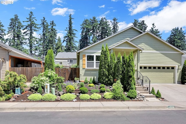 4908 Holly St, Springfield, OR 97478 - view of front of property featuring concrete driveway and an attached garage