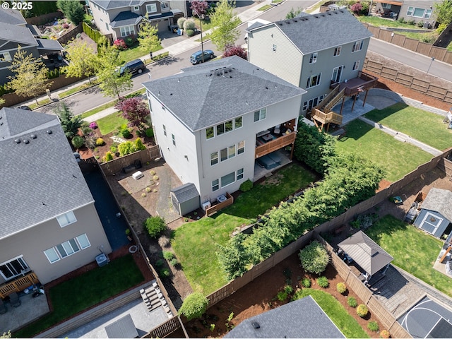 bird's eye view featuring a residential view