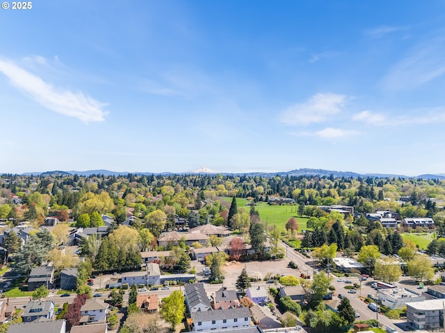 5170 SE 28th Ave, Portland, OR 97202 - drone / aerial view featuring a mountain view