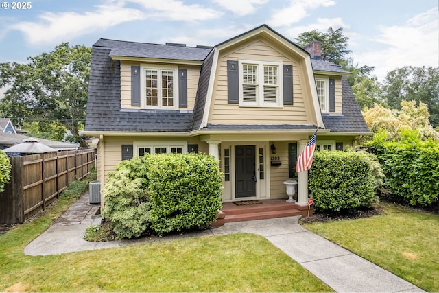 1702 24th Ave, Longview, WA 98632 - dutch colonial with a gambrel roof, roof with shingles, and a chimney