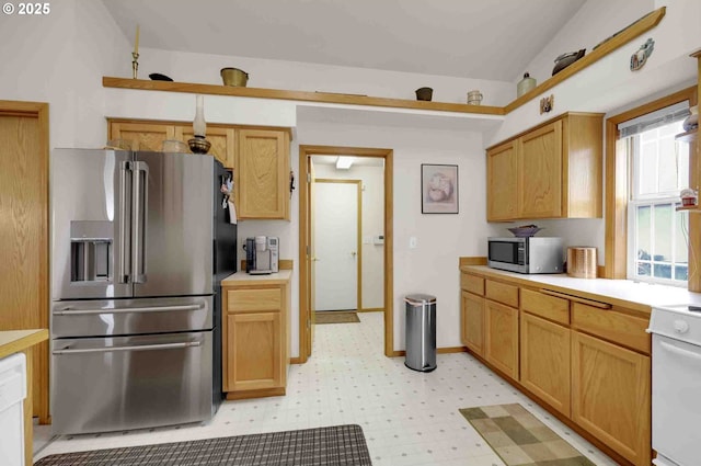 2451 Bowtie Ave, Eugene, OR 97404 - kitchen featuring stainless steel appliances, light countertops, and light flooring
