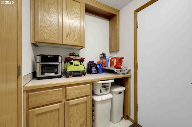2451 Bowtie Ave, Eugene, OR 97404 - kitchen with light brown cabinets and light countertops