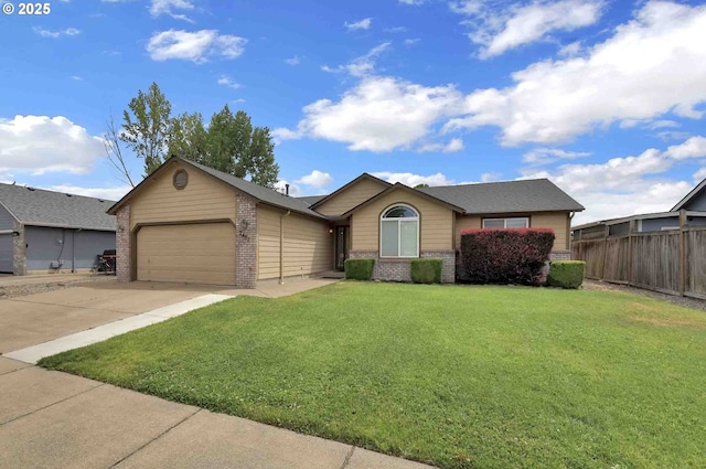2451 Bowtie Ave, Eugene, OR 97404 - single story home with a garage, brick siding, and driveway