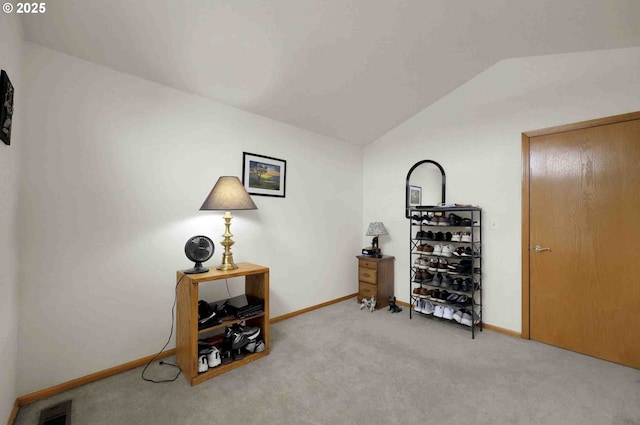 2451 Bowtie Ave, Eugene, OR 97404 - miscellaneous room featuring lofted ceiling and carpet floors