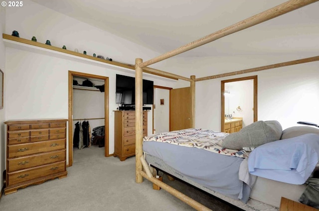 2451 Bowtie Ave, Eugene, OR 97404 - bedroom with a closet, light colored carpet, and connected bathroom