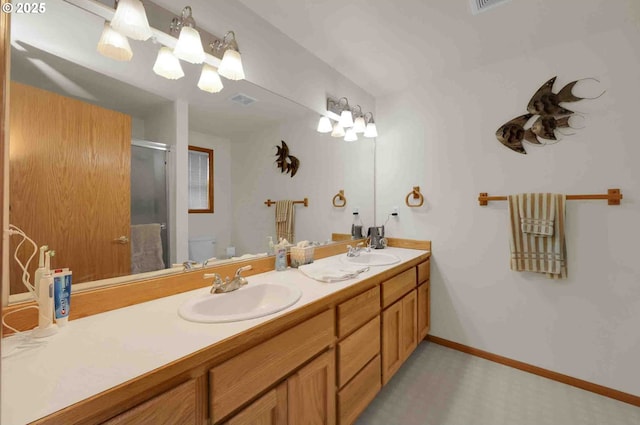 2451 Bowtie Ave, Eugene, OR 97404 - full bath with a shower stall and double vanity