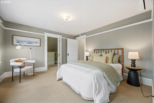 7525 SE 18th Ave, Portland, OR 97202 - bedroom with light carpet and baseboards