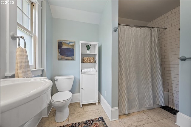 7525 SE 18th Ave, Portland, OR 97202 - full bath with toilet and shower / bathtub combination with curtain