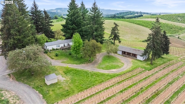 8810 NE Blackburn Rd, Yamhill, OR 97148 - overview of rural landscape featuring abundant farmland