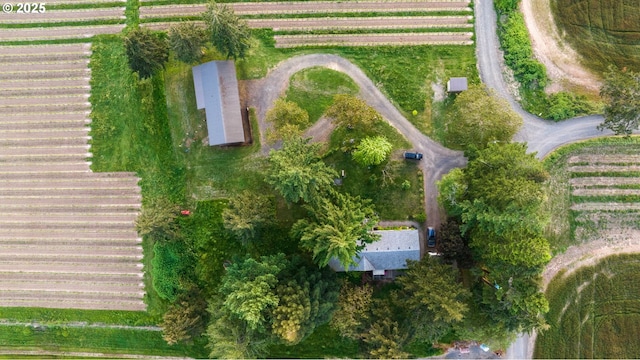 8810 NE Blackburn Rd, Yamhill, OR 97148 - aerial view of property's location with farmland and rural landscape
