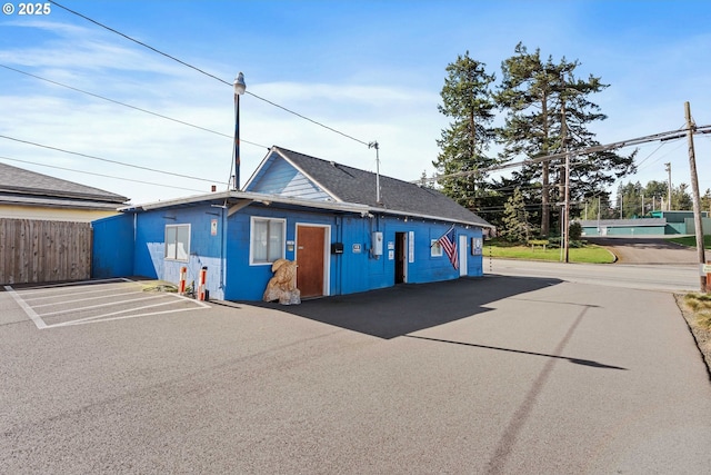 exterior space with fence