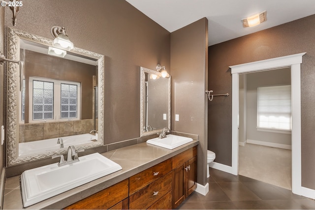 205 W Oriole Dr, Roseburg, OR 97471 - full bathroom with a sink, tile patterned flooring, and a wealth of natural light