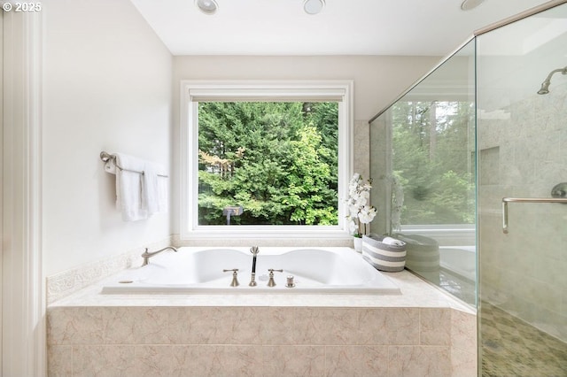 3830 NW 142nd Ter, Portland, OR 97229 - bathroom with a bath and a shower stall