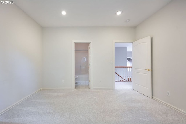 3830 NW 142nd Ter, Portland, OR 97229 - carpeted spare room featuring baseboards and recessed lighting