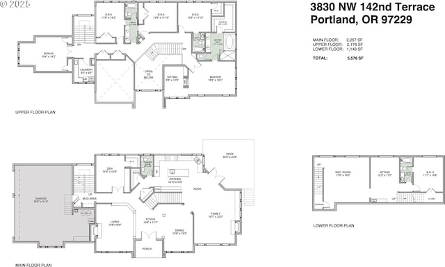 3830 NW 142nd Ter, Portland, OR 97229 - home floor plan