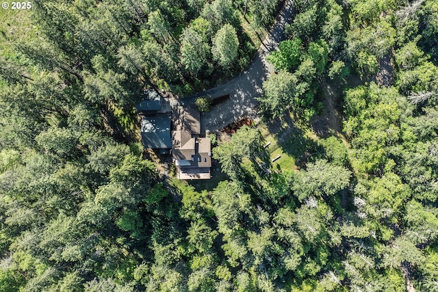 view from above of property