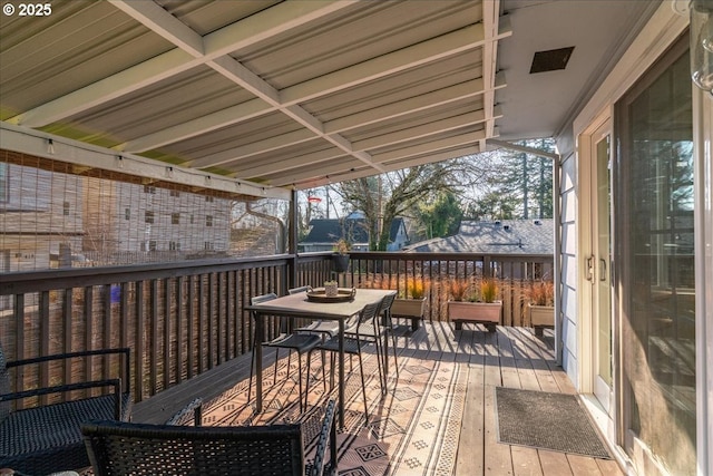 view of wooden terrace