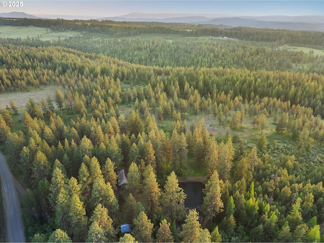 74576 Thompson Rd, Elgin, OR 97827 - bird's eye view of a heavily wooded area and mountains