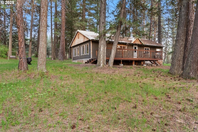 74576 Thompson Rd, Elgin, OR 97827 - back of house with a wooden deck