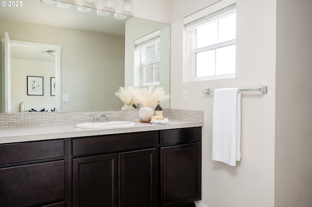 505 NE 138th Pl, Vancouver, WA 98684 - bathroom with tasteful backsplash and vanity