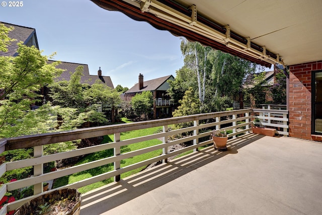 view of balcony