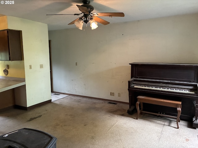 33962 Church Rd, Warren, OR 97053 - interior space featuring ceiling fan and baseboards