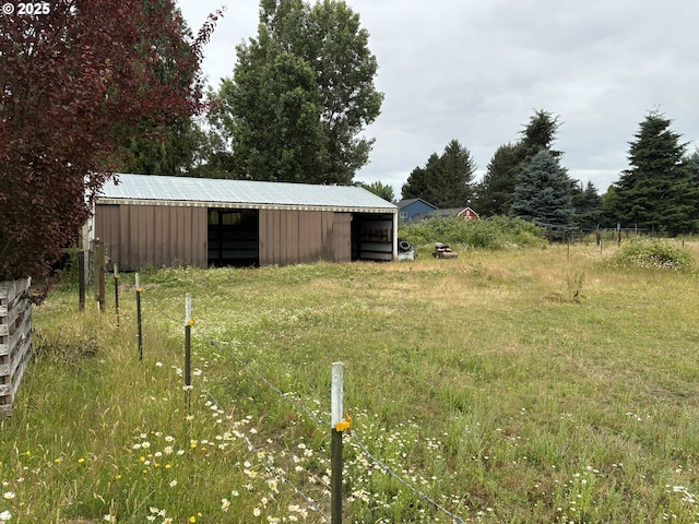 33962 Church Rd, Warren, OR 97053 - view of yard featuring a pole building and an outbuilding