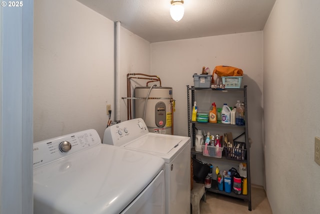 164 Pippin Ave, Roseburg, OR 97471 - washroom featuring washing machine and dryer, water heater, and laundry area