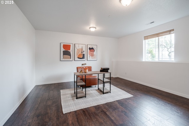 5700 NE 82nd Ave Unit C15, Vancouver, WA 98662 - office with hardwood / wood-style flooring, baseboards, and visible vents