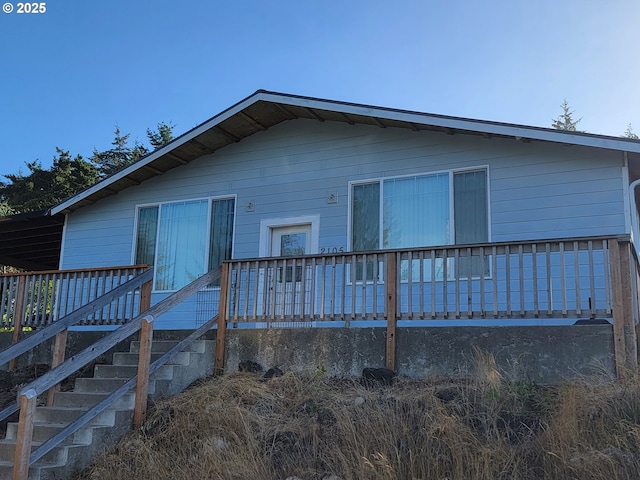 view of back of property