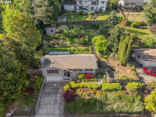 view of subject property