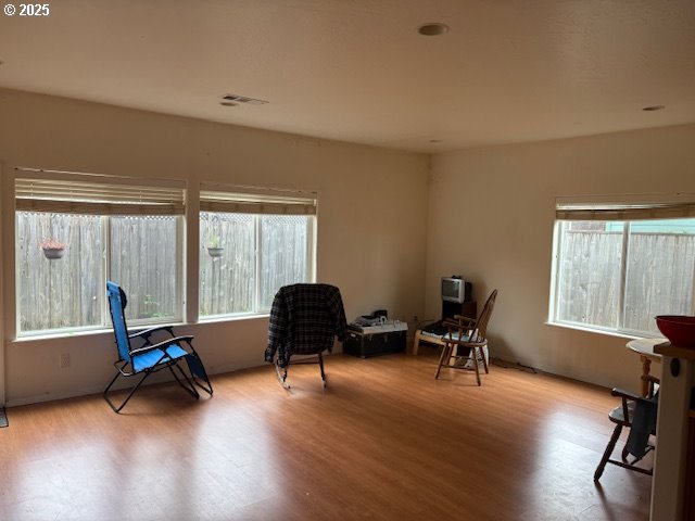 815 Old County Rd Unit 15, Brookings, OR 97415 - living area with wood finished floors