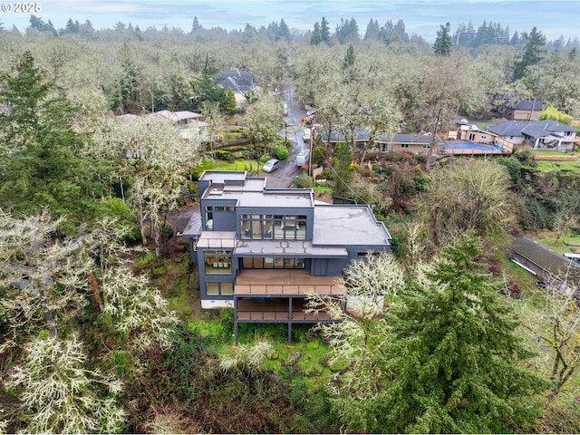 birds eye view of property