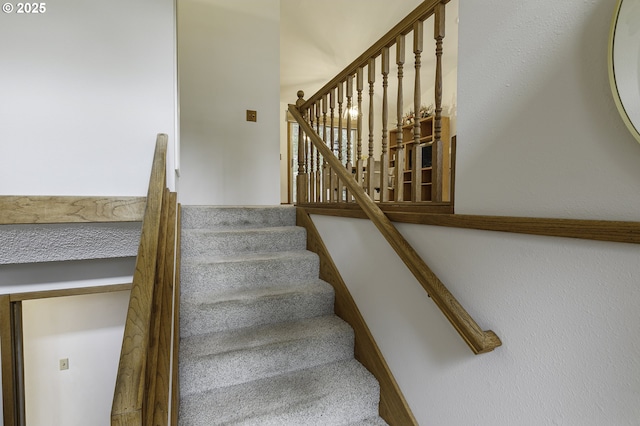 view of stairs