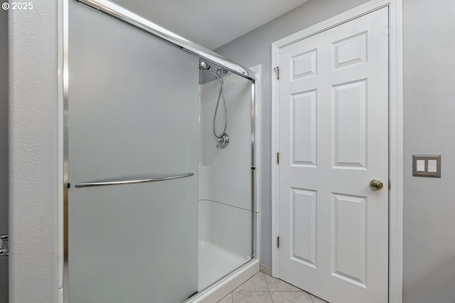 16485 SW Viking Ct, Beaverton, OR 97007 - full bath with a stall shower and tile patterned flooring