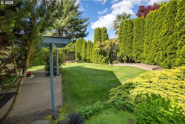 16485 SW Viking Ct, Beaverton, OR 97007 - view of grassy yard featuring a patio