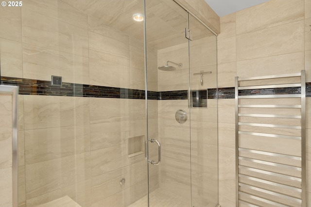 1524 Sherman Ave, Hood River, OR 97031 - full bath with a stall shower and radiator