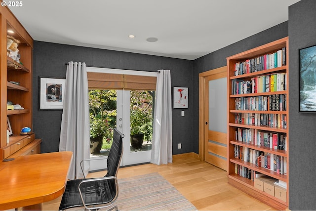 1524 Sherman Ave, Hood River, OR 97031 - office area with wood finished floors