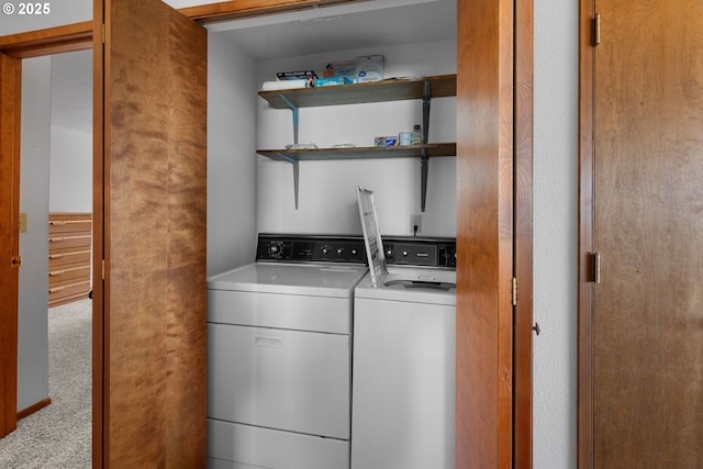 35565 Lower Loop Rd, Pacific City, OR 97135 - washroom featuring washer and clothes dryer and carpet flooring