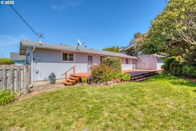 35565 Lower Loop Rd, Pacific City, OR 97135 - back of property with a wooden deck