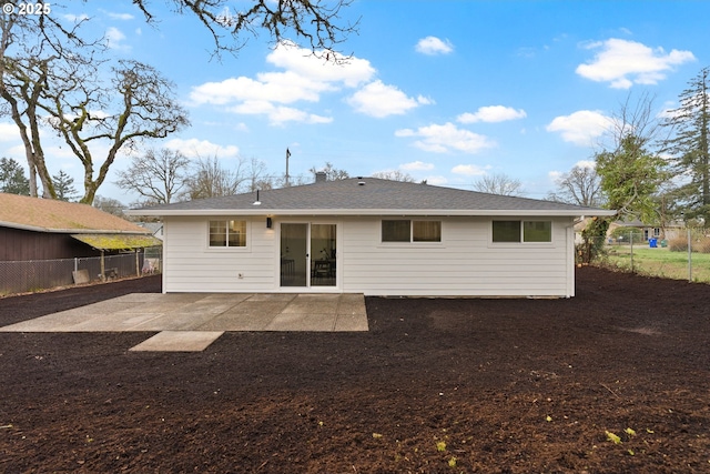 back of property featuring a patio area