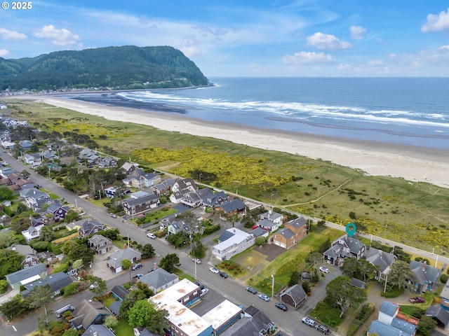 1021 S Prom, Seaside, OR 97138 - aerial view of property and surrounding area with a water and mountain view and nearby suburban area