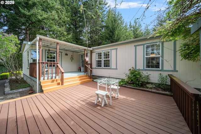 view of deck